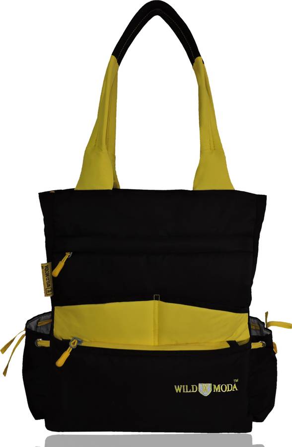 Women Black, Yellow Tote Price in India