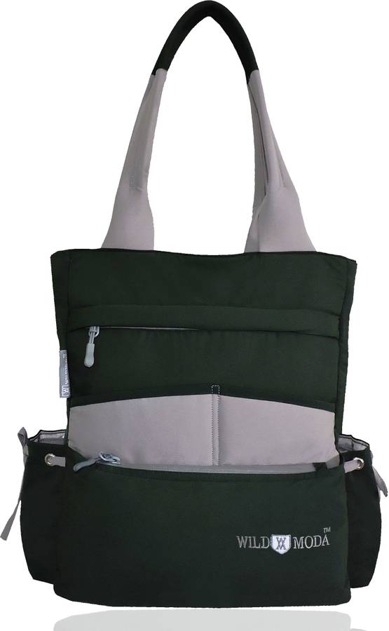 Women Green, Grey Tote