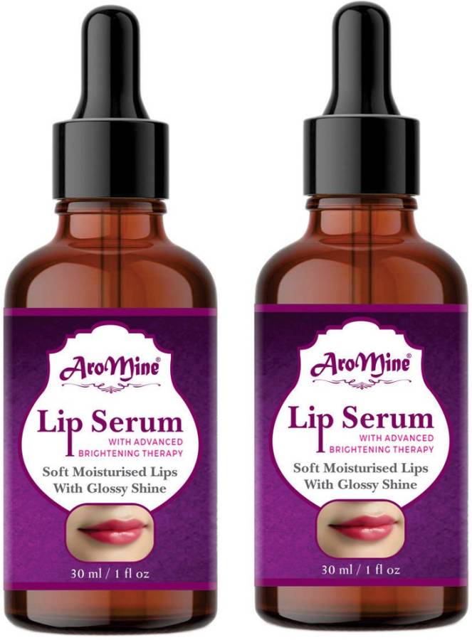 AroMine Pink Lip Lightening Serum for Dark Lips - Lip Lightener-30ML-Packof-2-Bottle- Price in India