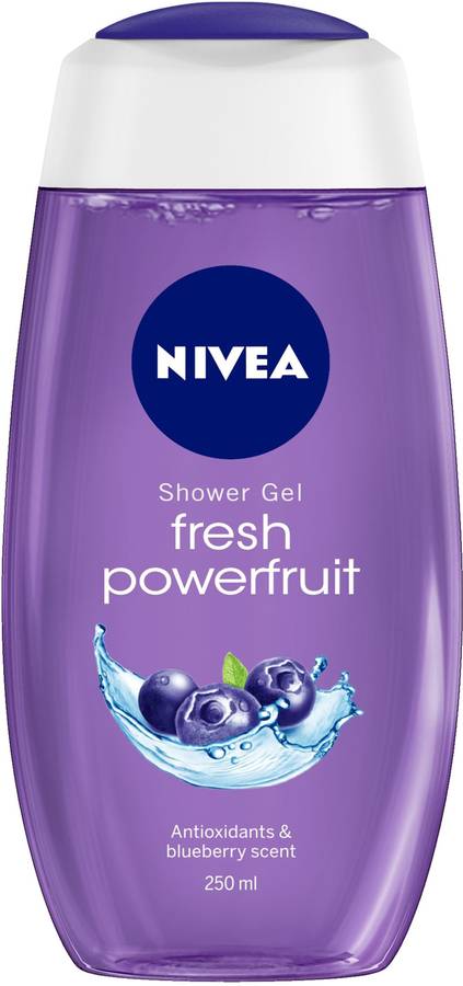 NIVEA Body Wash, Fresh Powerfruit Shower Gel, with Antioxidants & Blueberry Scent
