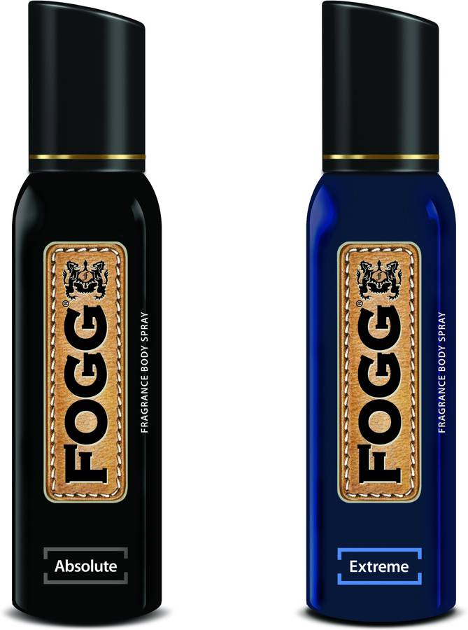 Fogg Deo Combo Pack (ABSOLUTE + EXTREME 300ml) Body Spray - For Men