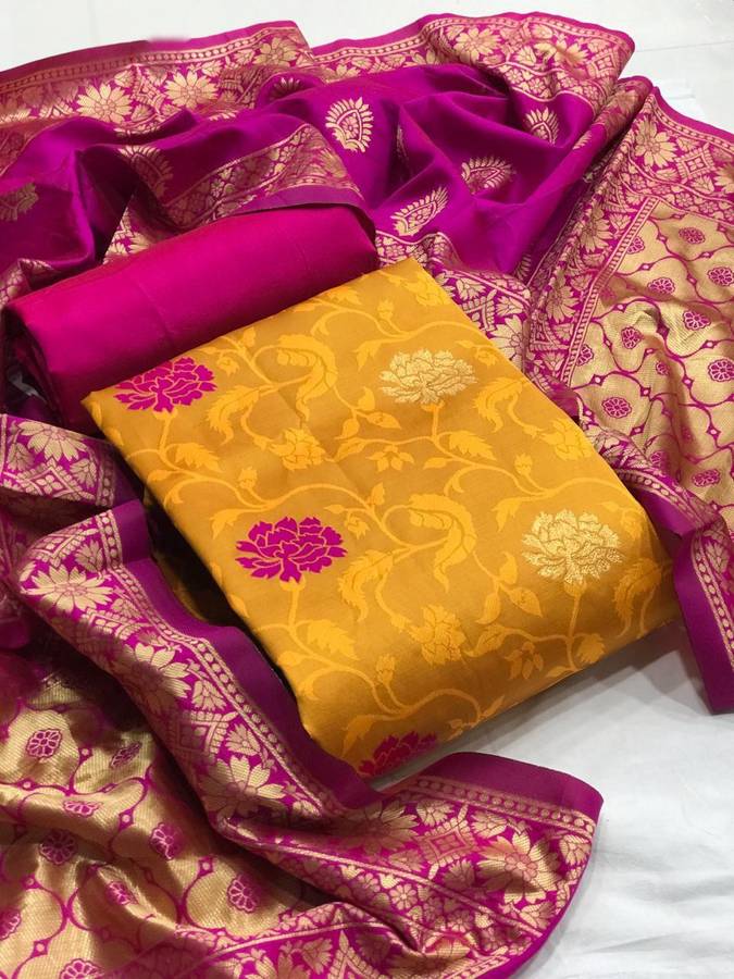 Jacquard Printed Salwar Suit Material
