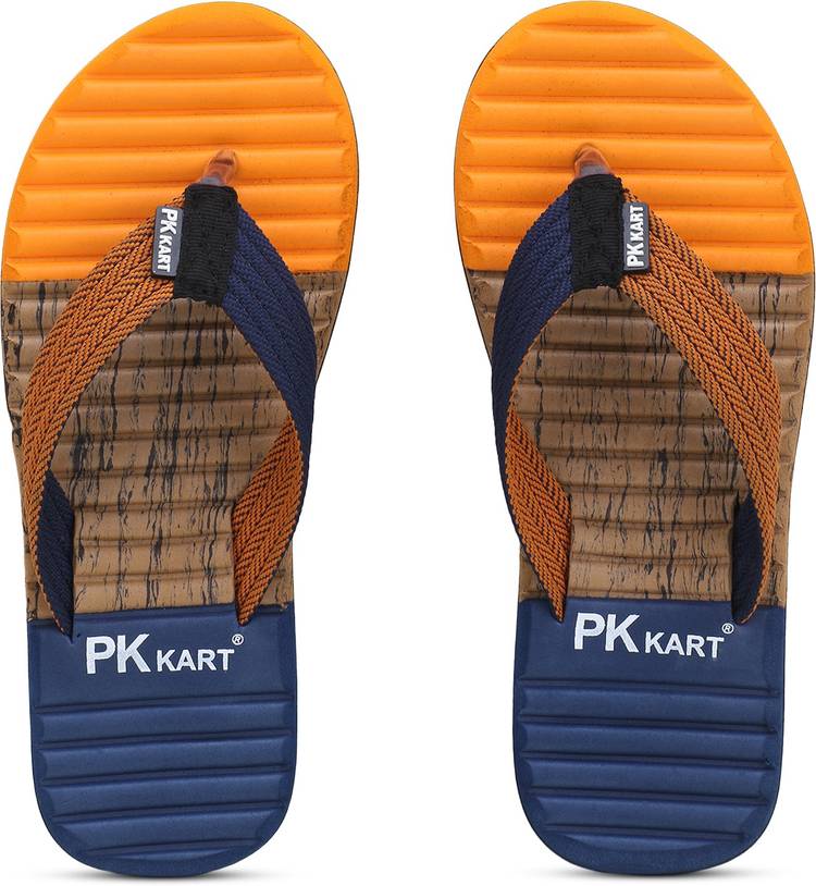 Mens Casual Comfort Stylish Orange Slipper (Pack Of 1) Flip Flops