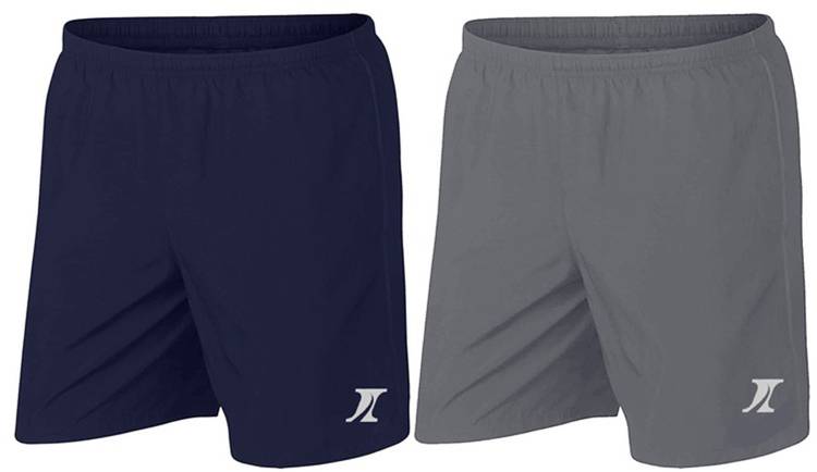 Solid Men Blue, Grey Basic Shorts