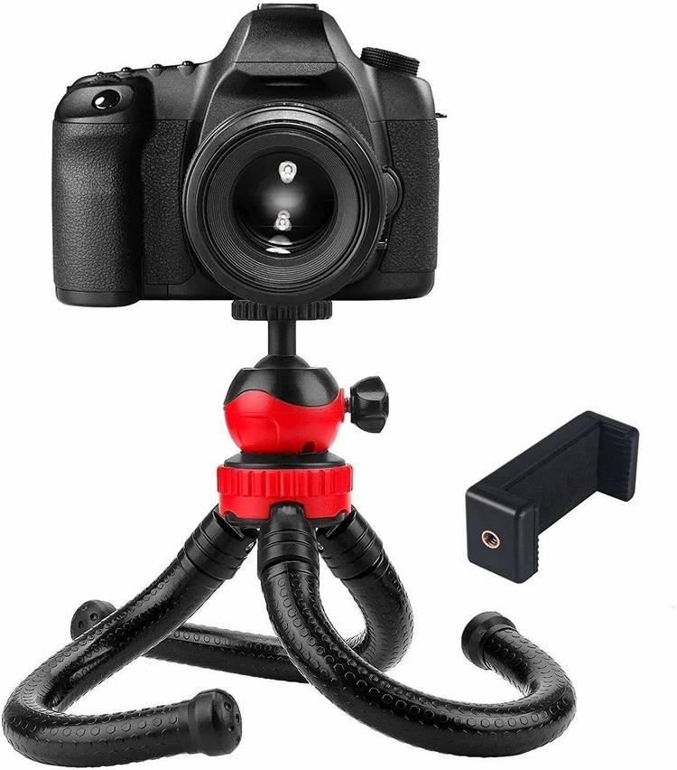 Mobfest 12 Inch Camera Flexible Tripod, Cell Phone Tripod 12 Inch Gorilla Tripod Lightweight Bendable Tripod with Heavy Duty Smartphone Stand, Compatible for Action Camera etc. (with Mobile Holder) Tripod