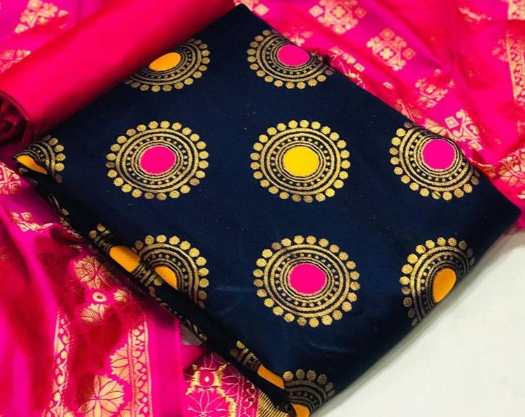 Jacquard Self Design, Woven Salwar Suit Material