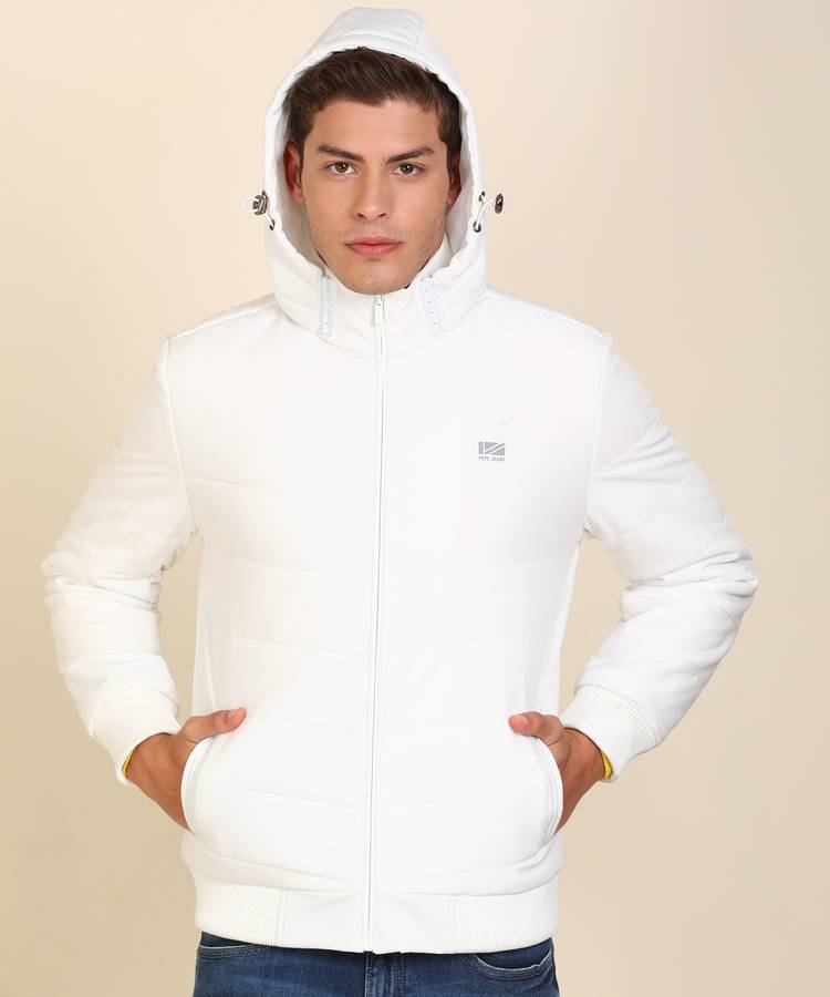 Full Sleeve Solid Men Quilted Jacket