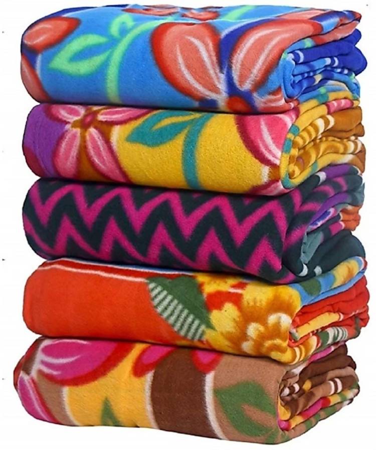 DVS creations Floral Single Fleece Blanket
