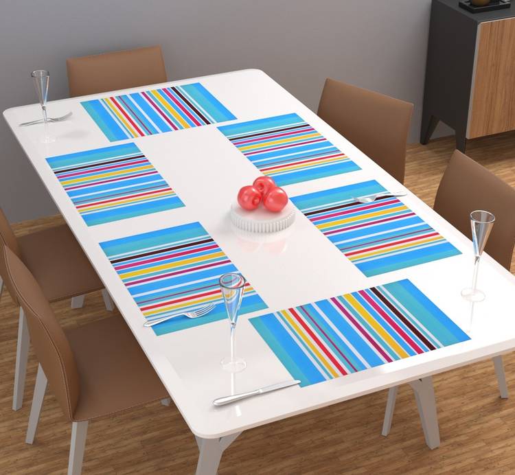 FACTCORE Rectangular Pack of 6 Table Placemat