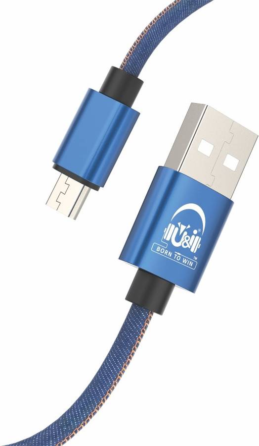 U&i Jeans Series Denim Micro USB Data Cable UiDC-2592 2.4 A 1.5 m Micro USB Cable