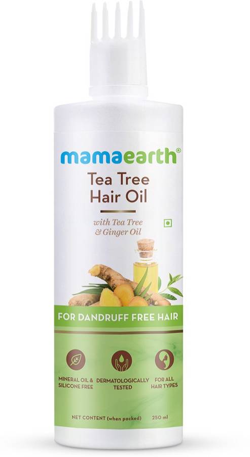 MamaEarth Tea Tree Hair Oil with Tea Tree & Ginger Oil for Dandruff Free Hair Hair Oil
