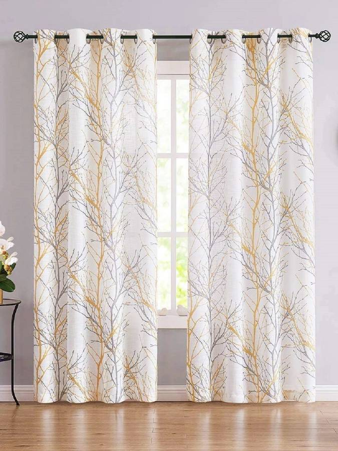 Urban Space 213 cm (7 ft) Cotton Door Curtain (Pack Of 2)