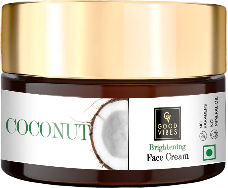GOOD VIBES Coconut Brightening Face Cream - (50 g) Price in India