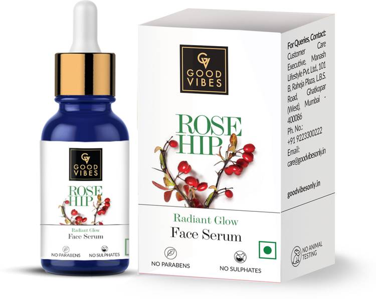 GOOD VIBES Radiant Glow Face Serum - Rose Hip