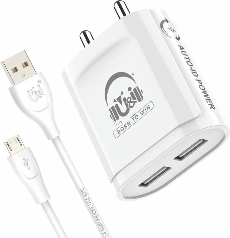 U&i Toast Series 2.4 A Multiport Mobile Charger with Detachable Cable