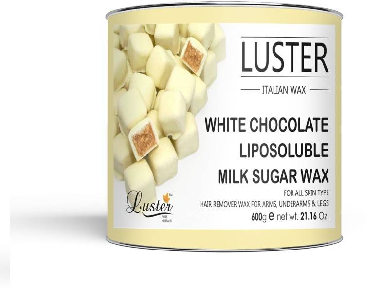 Luster White Chocolate Hot Wax, Liposoluble Milk Sugar, Full Body Wax Wax Price in India