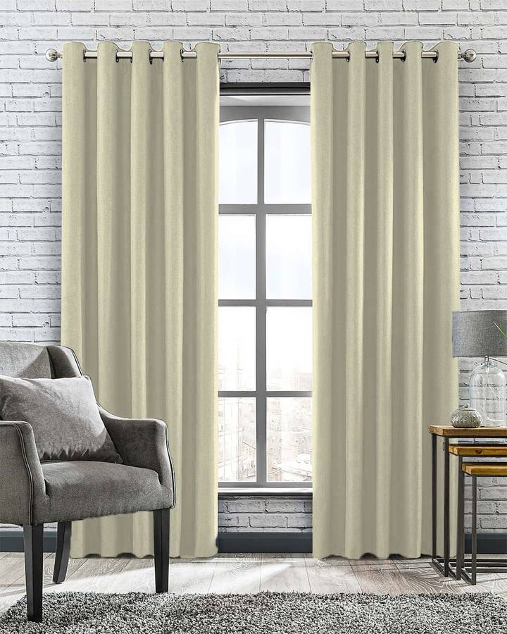 Casableu 213.36 cm (7 ft) Polyester Door Curtain (Pack Of 2)