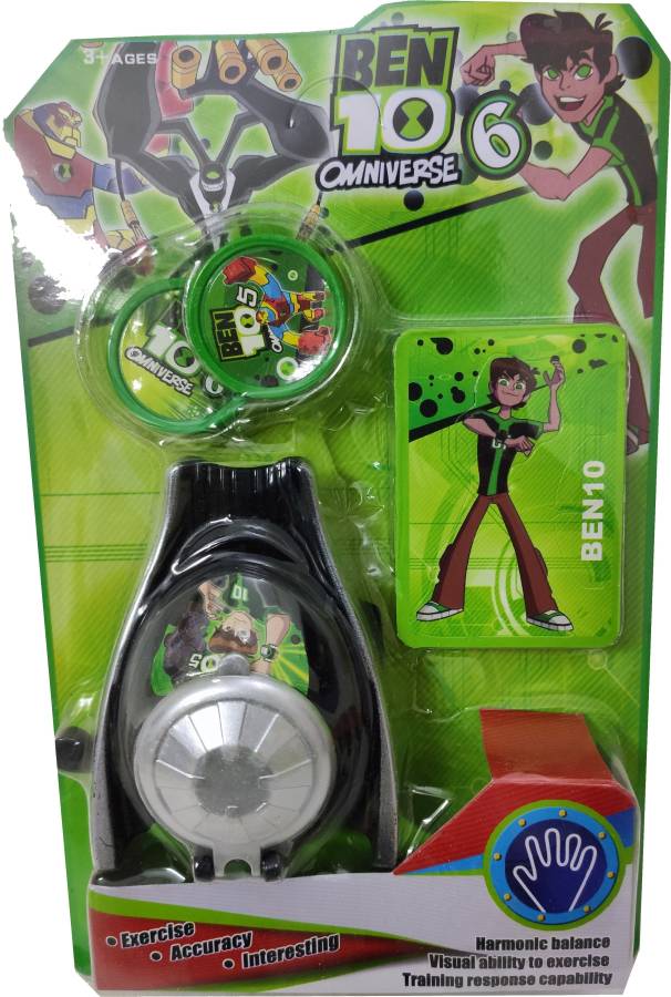 FLYmart Ben 10 Omnitrix Shooter with Shooting disc |Wearable Ben 10 Shooter toy for kids