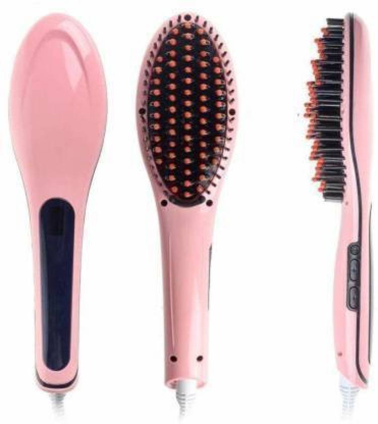 INIV Heated Electric Brush Comb Straightener Hair Straightener Brush Price in India