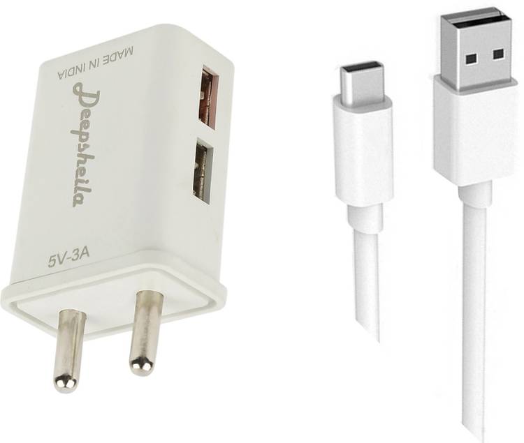 Deepsheila 3.4A. FAST CHARGER & V8 CABLE FOR SAMSUNG GALAXY S8 5 W 3.4 A Multiport Mobile Charger with Detachable Cable