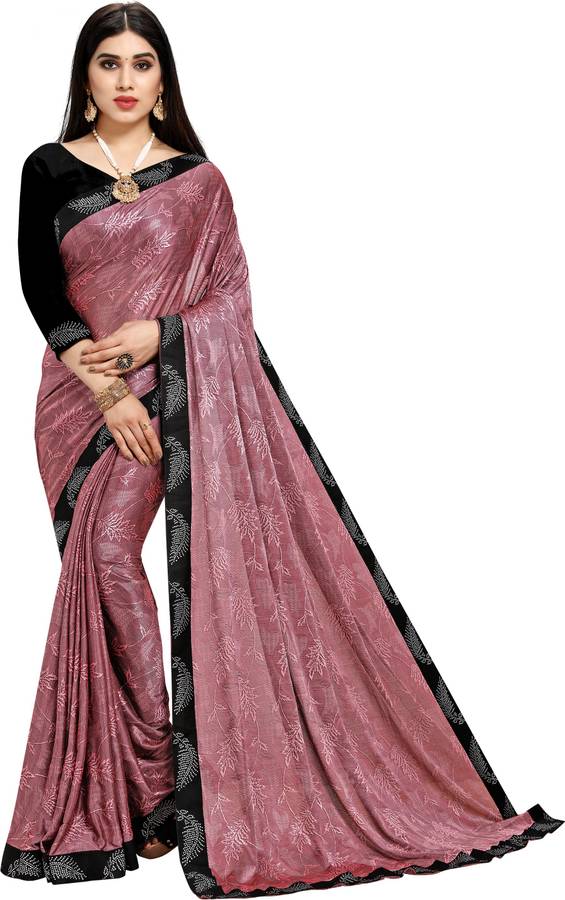 Embellished, Woven, Self Design Fashion Lycra Blend Saree