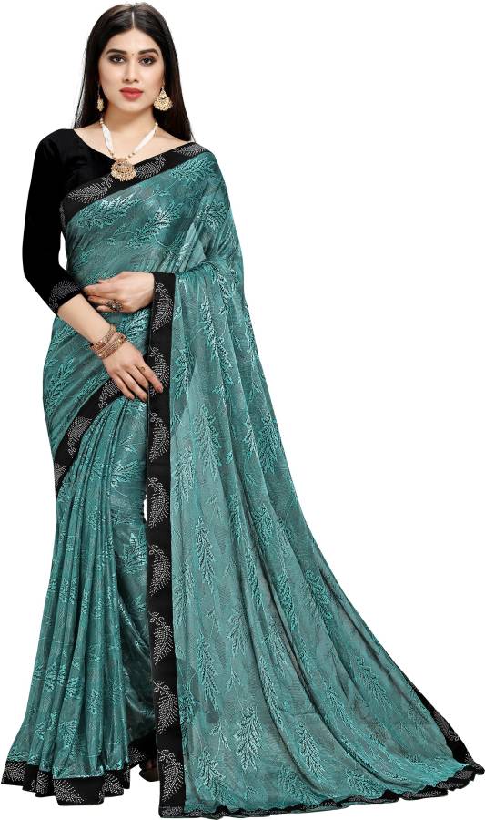 Embellished, Woven, Self Design Fashion Lycra Blend Saree Price in India