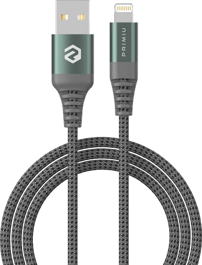 Primiu 6 ft long Nylon Braided Tough 2.4 A 1.8 m Lightning Cable