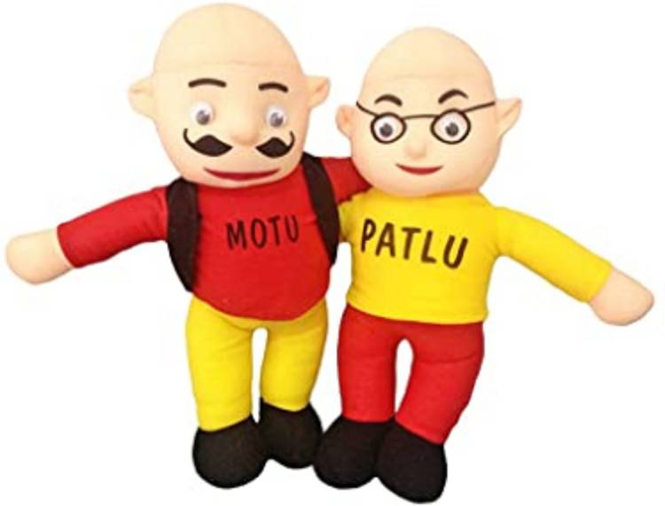 Mahira Trading company Soft Toy of Motu Patlu Ki Jodi of 30 cm Each . - 30 cm