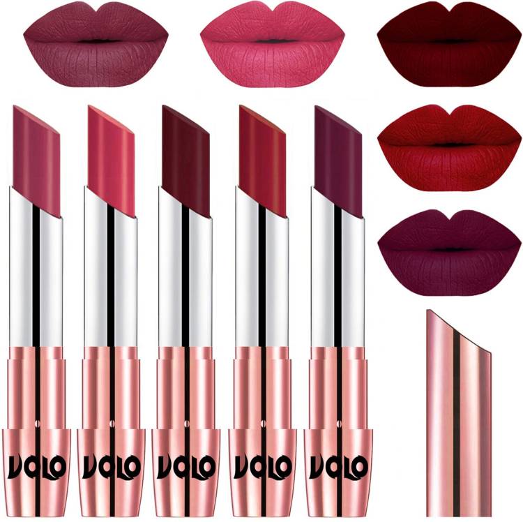 Volo 5 Pcs Long Stay lipsticks Set Creamy Matte Code-781 Price in India