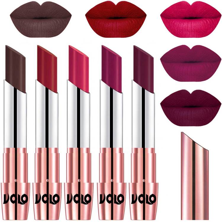 Volo 5 Pcs Long Stay lipsticks Set Creamy Matte Code-679 Price in India