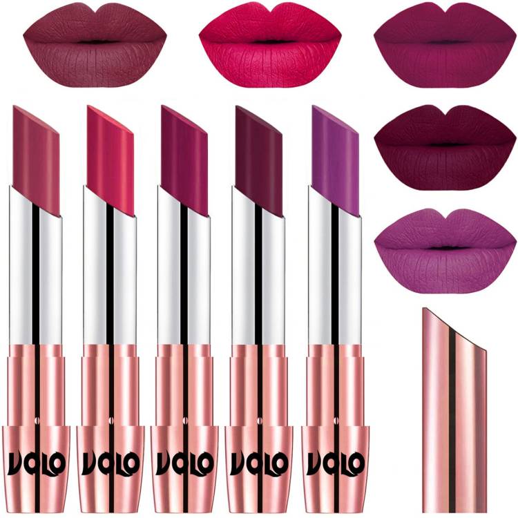 Volo 5 Pcs Long Stay lipsticks Set Creamy Matte Code-791 Price in India