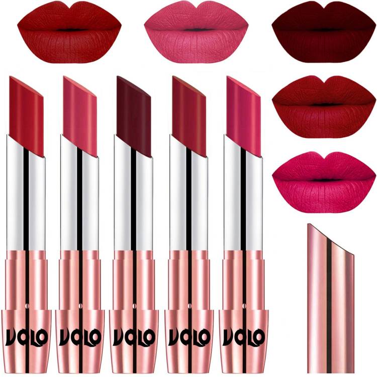 Volo 5 Pcs Long Stay lipsticks Set Creamy Matte Code-815 Price in India