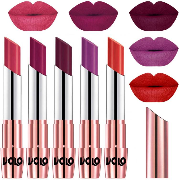 Volo 5 Pcs Long Stay lipsticks Set Creamy Matte Code-839 Price in India