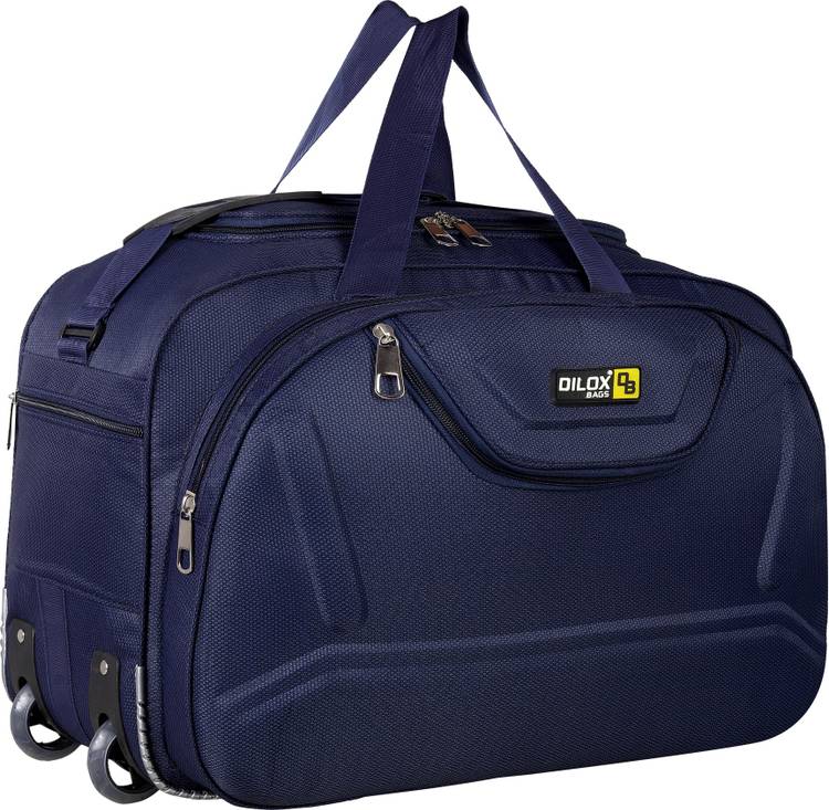 DILOX (Expandable) 21 inch/ 54 cm Lightweight 55L Luggage Travel Duffel Bag with Two Wheels Travel Duffel Bag