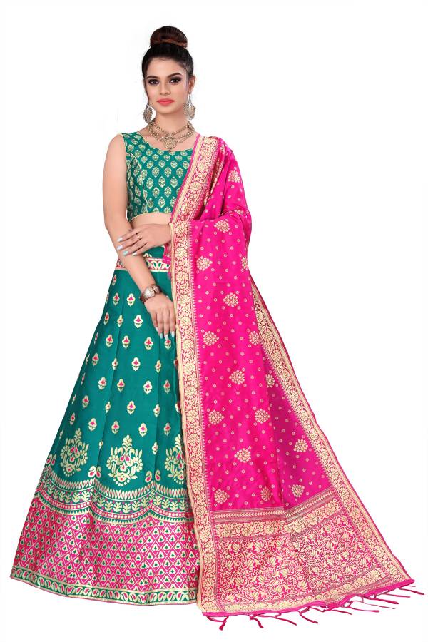 Self Design Semi Stitched Lehenga Choli Price in India