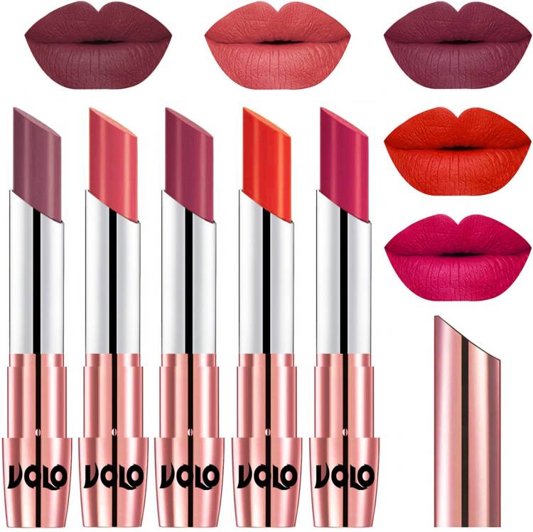 Volo 5 Pcs Long Stay lipsticks Set Creamy Matte Code-689 Price in India