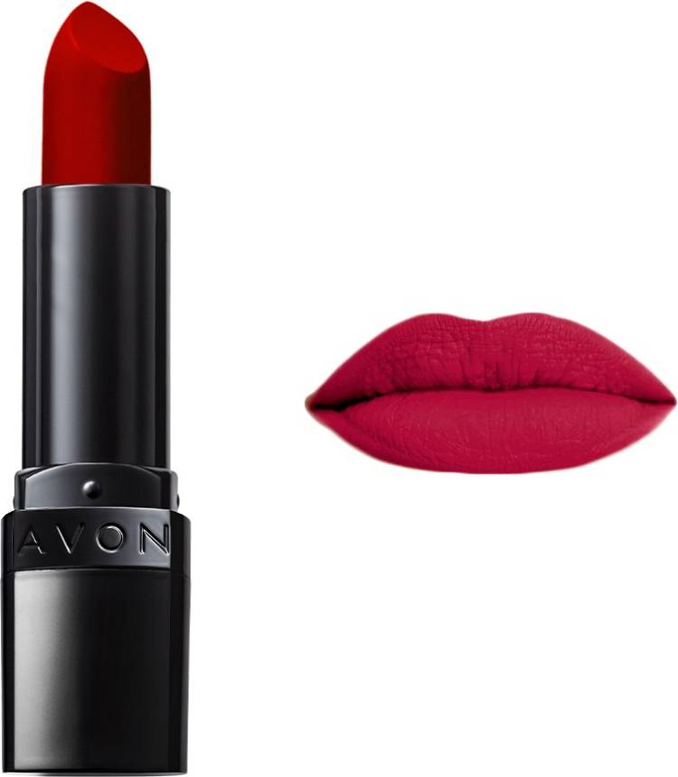 AVON True Color Perfectly Matte Lipstick - Red Supreme Price in India