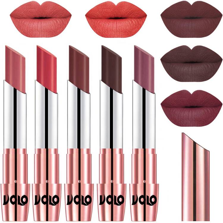 Volo 5 Pcs Long Stay lipsticks Set Creamy Matte Code-395 Price in India