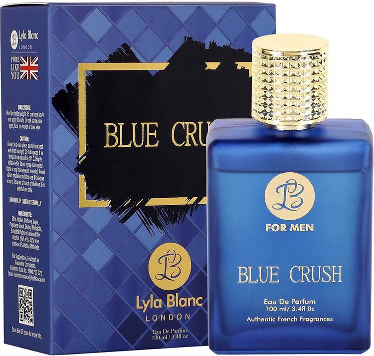 Lyla Blanc BLUE CRUSH Perfume Spray for Men- 100ml Eau de Parfum  -  100 ml