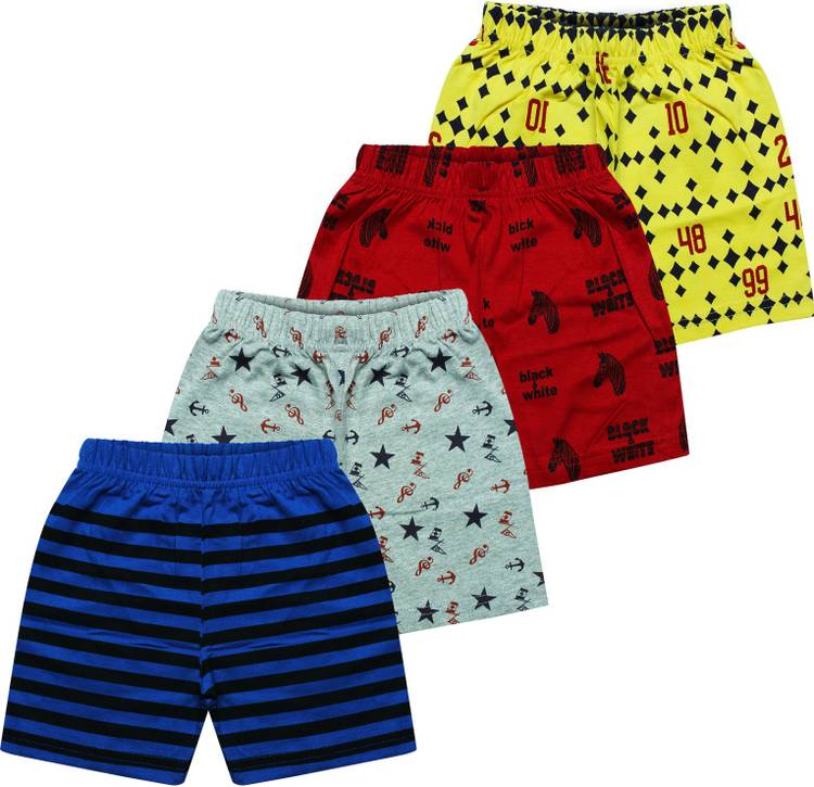 Short For Boys & Girls Casual Printed Cotton Blend