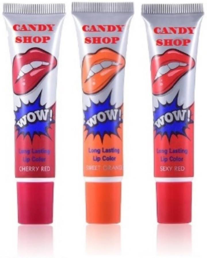 Candy Shop WOW PEEL OFF LONG LASTING LIP TINT,LIP STAIN AND GOSS Lip Stain Price in India