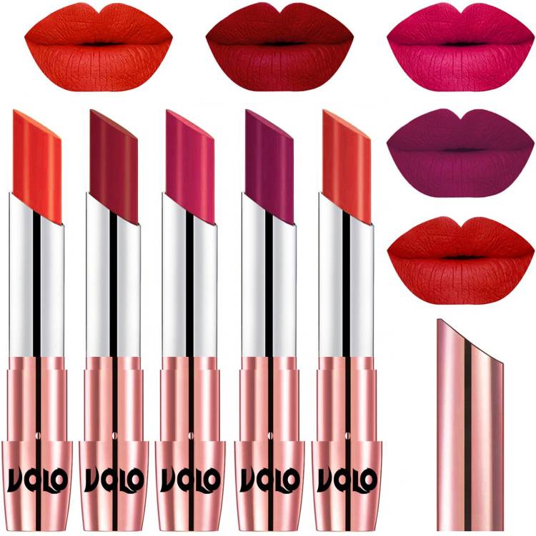 Volo 5 Pcs Long Stay lipsticks Set Creamy Matte Code-811 Price in India