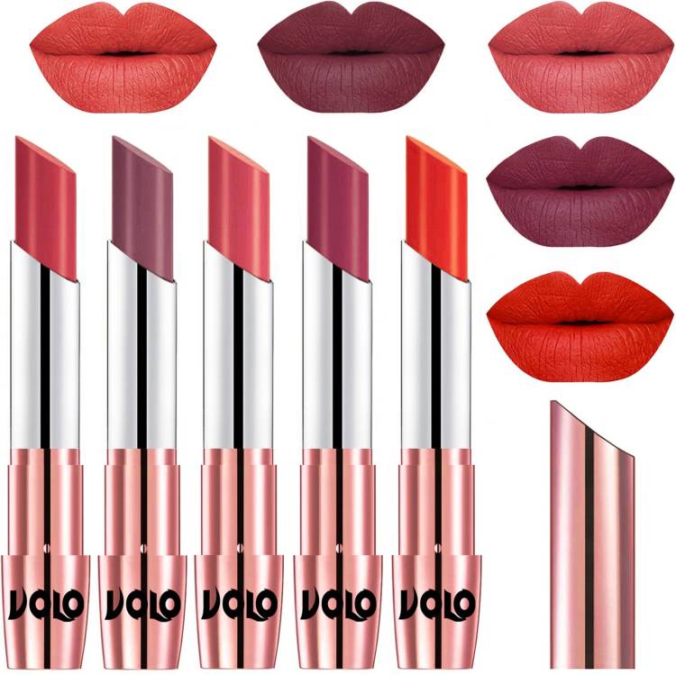 Volo 5 Pcs Long Stay lipsticks Set Creamy Matte Code-509 Price in India