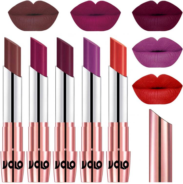 Volo 5 Pcs Long Stay lipsticks Set Creamy Matte Code-629 Price in India