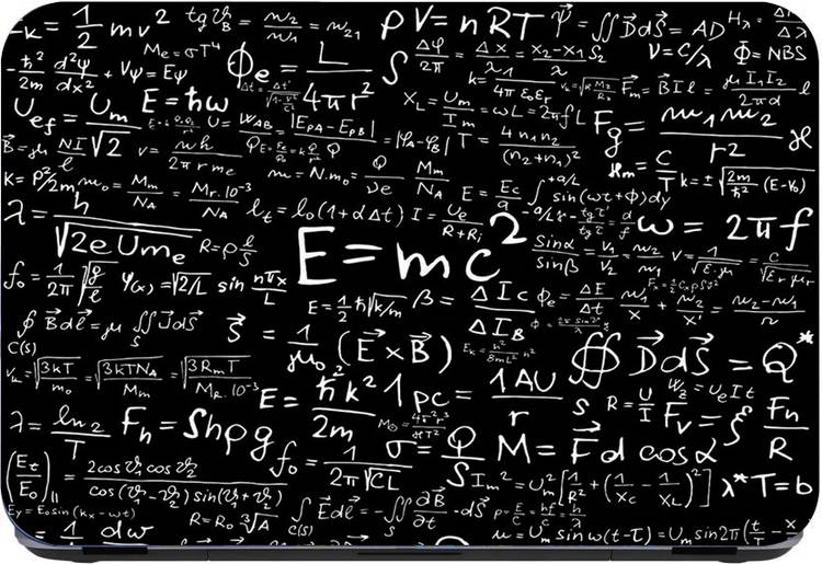 Flipkart SmartBuy E=mc2 PVC (Polyvinyl Chloride) & laminated Laptop Decal 15.6