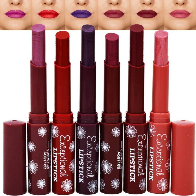 ads Exceptional Lipstick, (A06116B),3.5g Each, Pack of 6 Price in India