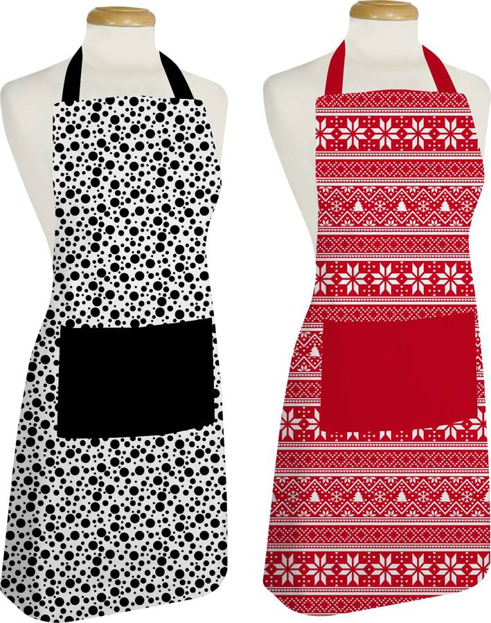 AKHVI Cotton Chef's Apron - Free Size