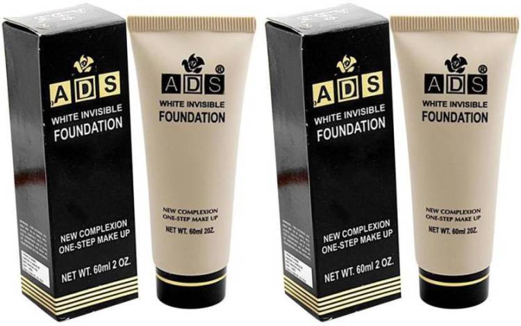 ads White invisible foundation (white 60ml each) Foundation Price in India