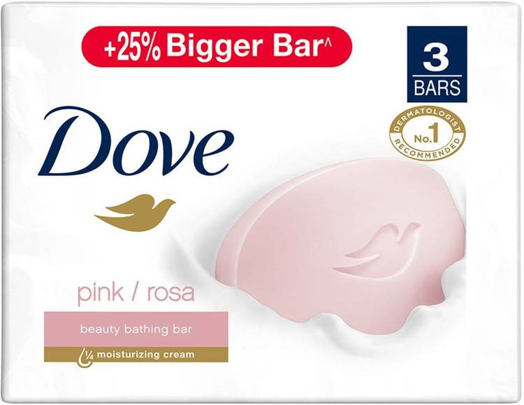 DOVE Pink Rosa Beauty Bar - Soft, Smooth, Moisturised Skin