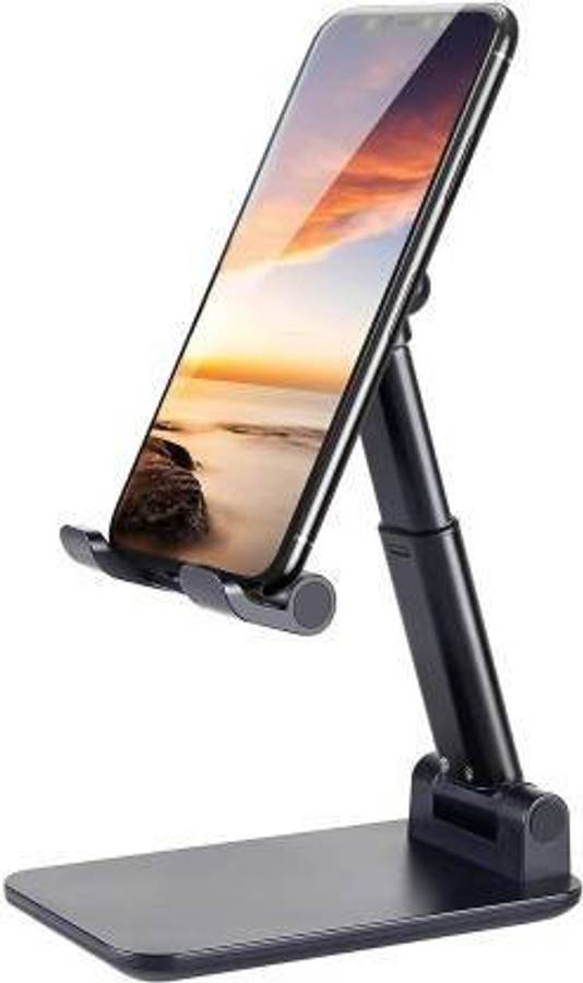 ROYAL SCOT GREY Adjustable Cell Phone Holder Foldable Tablet Stand Mobile Phone Mount for Desk Compatible with All Smartphones Mobile Holder